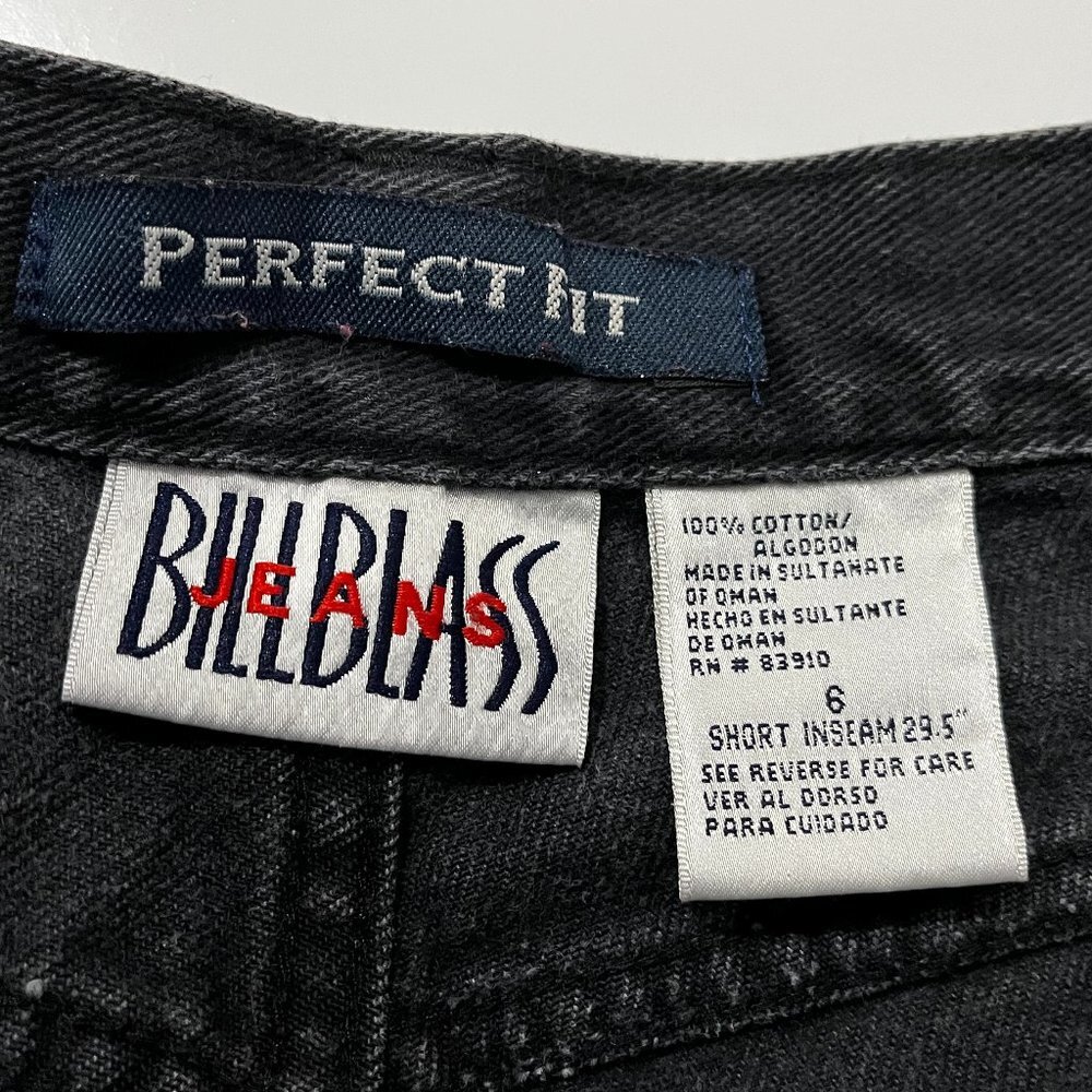 Bill Blass Perfect Fit Jeans Women's Black Straight Leg Cotton Size 6 - Picture 2 of 7
